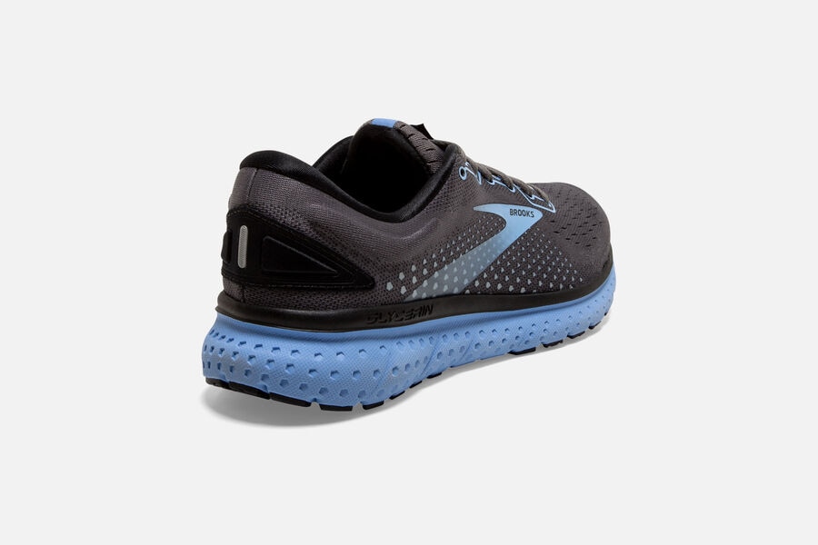 Brooks Glycerin 18 Road Running Shoes Womens Black/Blue 563280-FMY